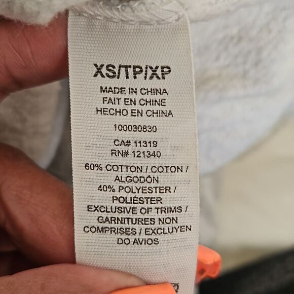 Garage Ladies Crop Sweater With Ruffled Long Sleeves XS Gray - Picture 9 of 16